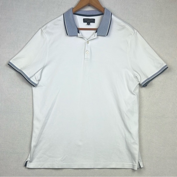 Banana Republic Dress Polo Men’s Size XL Shirt Top 100% Cotton Nautical Coastal - Picture 1 of 8